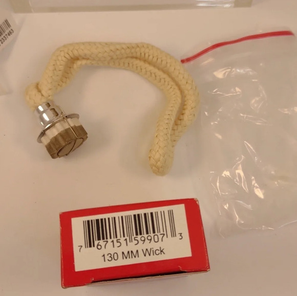 La Tee Da! Marble Cream and Brown Effusion Lamp with Wick New with Tags - Picture 13 of 15